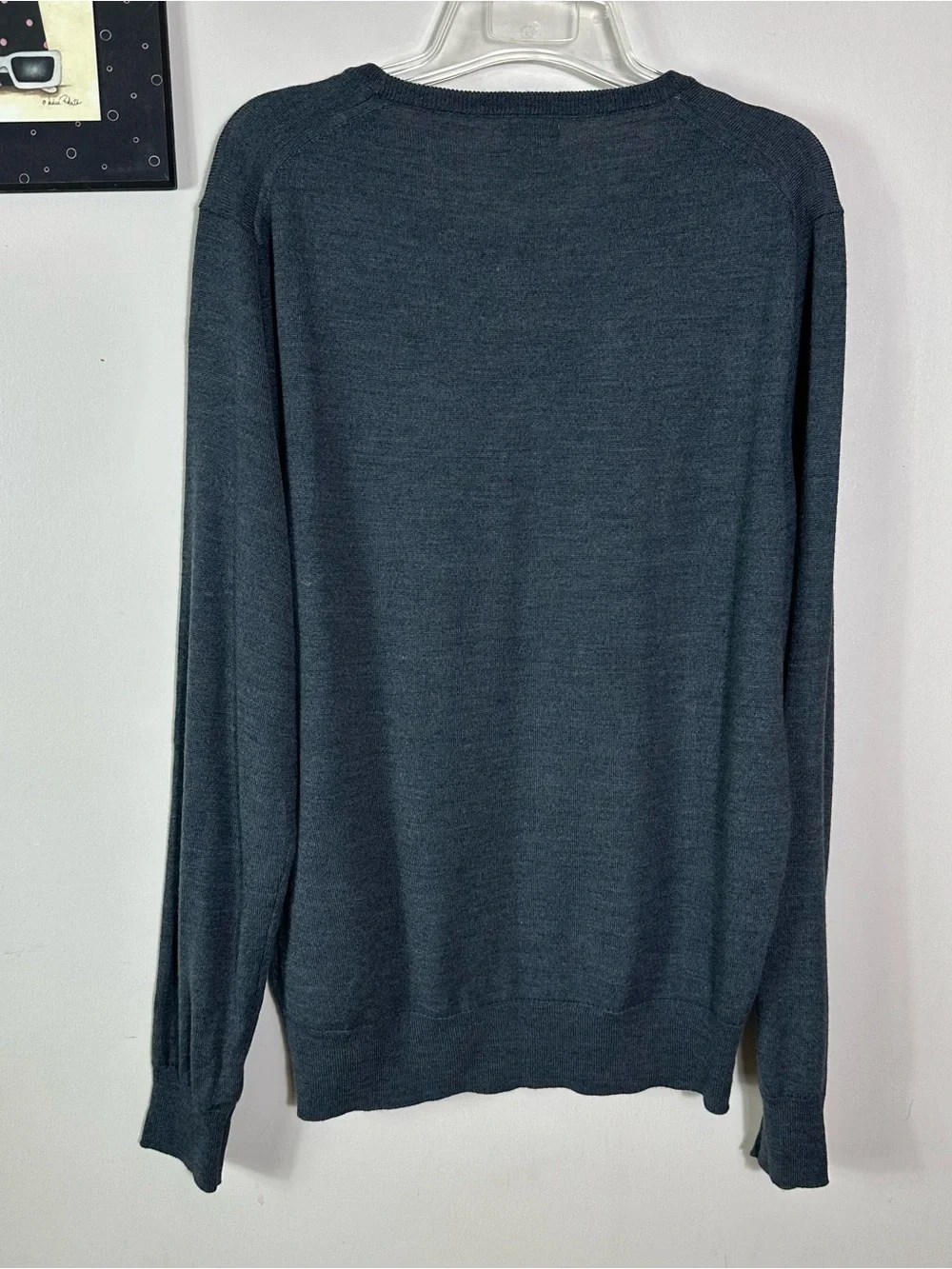 J. Crew Men’s Crewneck Sweater 50 % Merino Wool in Charcoal